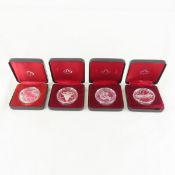 1980, 82, 83, 84 Canadian Silver Dollars RCM boxes