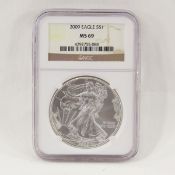 2009 American Silver Eagle NGC MS69