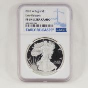 2020 W American Silver Eagle NGC PF69 ULTRA CAMEO