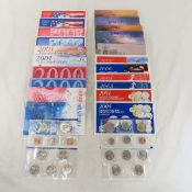 22 US Mint Sets 1999 - 2009, P & D each year