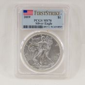 2019 American Silver Eagle PCGS MS70 First Strike