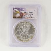 2014 American Silver Eagle PCGS MS70 FIRST STRIKE