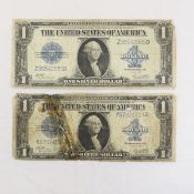 2 1923 $1 Large Note Silver Certificates