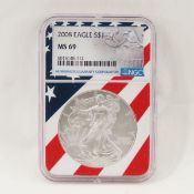 2008 American Silver Eagle NGC MS69
