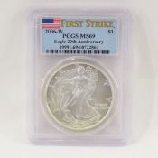 2006 W American Silver Eagle PCGS MS69