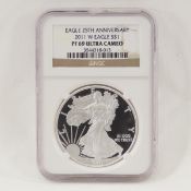 2011 W American Silver Eagle NGC PF69 ULTRA CAMEO
