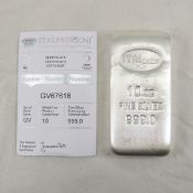 Italpreziosi 10ozt .999 Silver Bar