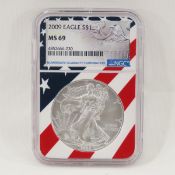 2009 American Silver Eagle NGC MS69