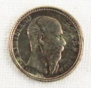 1865 B Mexico Mini Gold 1/50ozt Maximiliano