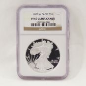 2008 W American Silver Eagle NGC PF69 ULTRA CAMEO