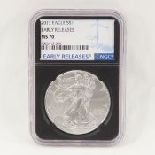 2017 American Silver Eagle NGC MS70 EARLY RELEASES