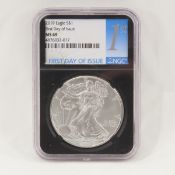 2019 American Silver Eagle NGC MS69 1st Day Issue