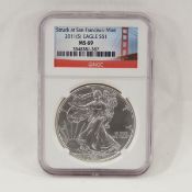 2011 S American Silver Eagle NGC MS69