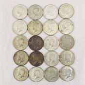 20 1965-1969 40% Silver Kennedy Half Dollars