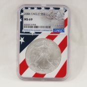 2006 American Silver Eagle NGC MS69