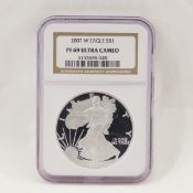 2007 W American Silver Eagle NGC PF69 ULTRA CAMEO
