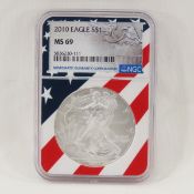 2010 American Silver Eagle NGC MS69