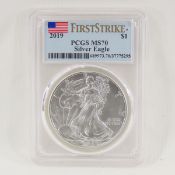 2019 American Silver Eagle PCGS MS70 First Strike