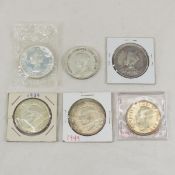 6 1935-1964 Canadian Silver Dollars
