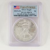 2013 S American Silver Eagle PCGS MS70