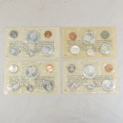 1965, 1966, & 2 1967 Canadian Silver Proof Sets