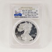 2016 W (2019) American Silver Eagle PCGS PR70 DCAM
