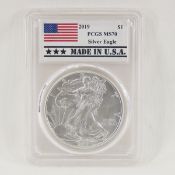 2019 American Silver Eagle PCGS MS70