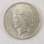 1927 D Peace Silver Dollar