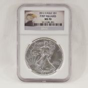 2012 American Silver Eagle NGC MS70 FIRST RELEASES