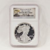 2014 W American Silver Eagle NGC PF70 ULTRA CAMEO