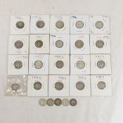 25 Mercury Dimes 1924-1944