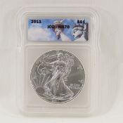 2011 American Silver Eagle ICQ MS70