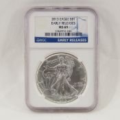 2013 American Silver Eagle NGC MS69 EARLY RELEASES