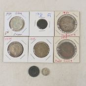 Foreign Silver Coins, WWII Era German & more