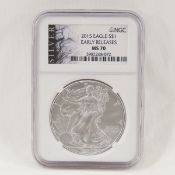 2015 American Silver Eagle NGC MS70 EARLY RELEASES
