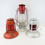 3 Vintage Oil Lamps, Dietz Traffic Guard & More