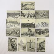 13 Chicago Daily News War Postcards, unposted