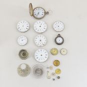Diana Pocket Watch in 800 case & others for Parts