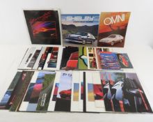 40 Pontiac, Dodge, Chevy Car Brochures, 1980's