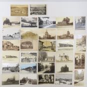 30 Vintage RPPC Postcards School, Military, Prison