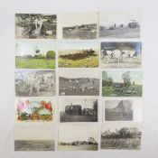 15 Farming RPPC Postcards posted 1906-1924