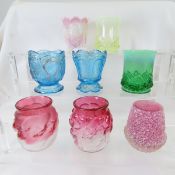 8 Northwood Glass Toothpick Holders