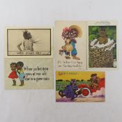 14 Vintage Black Americana Postcards