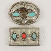 Navajo Style & Alpaca Silver Belt Buckles