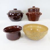 Red Wing Saffron Bowl and Other Stoneware