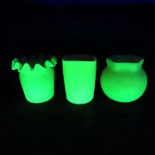 3 Mt. Washington Burmese Glass Toothpick Holders