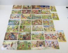 30 Anthropomorphic Animal Postcards Racey Helps