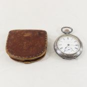 1901 Hampden Pocket Watch in Sterling Case- works