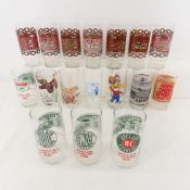 Happy Chef, Sinclair Gas & Other Character Glasses