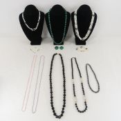 Malachite, Hematite, Seed Pearl & Other Jewelry